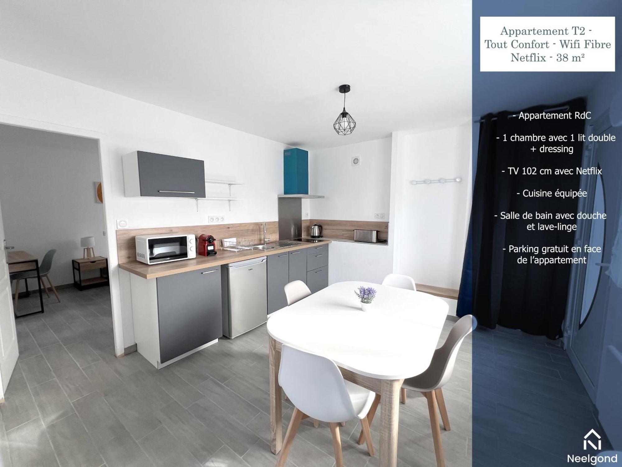 178B - Appartement T2 Tout Confort - Wifi Netflix Le Gond-Pontouvre 외부 사진